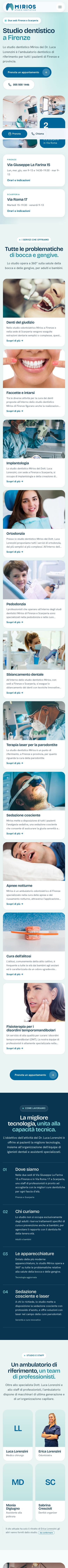 Il nuovo sito su smartphone
